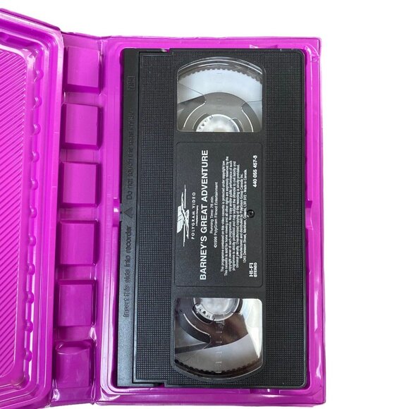 BARNEY'S GREAT ADVENTURE THE MOVIE VHS Video Tape 1998 Purple Dinosaur - Picture 3 of 3